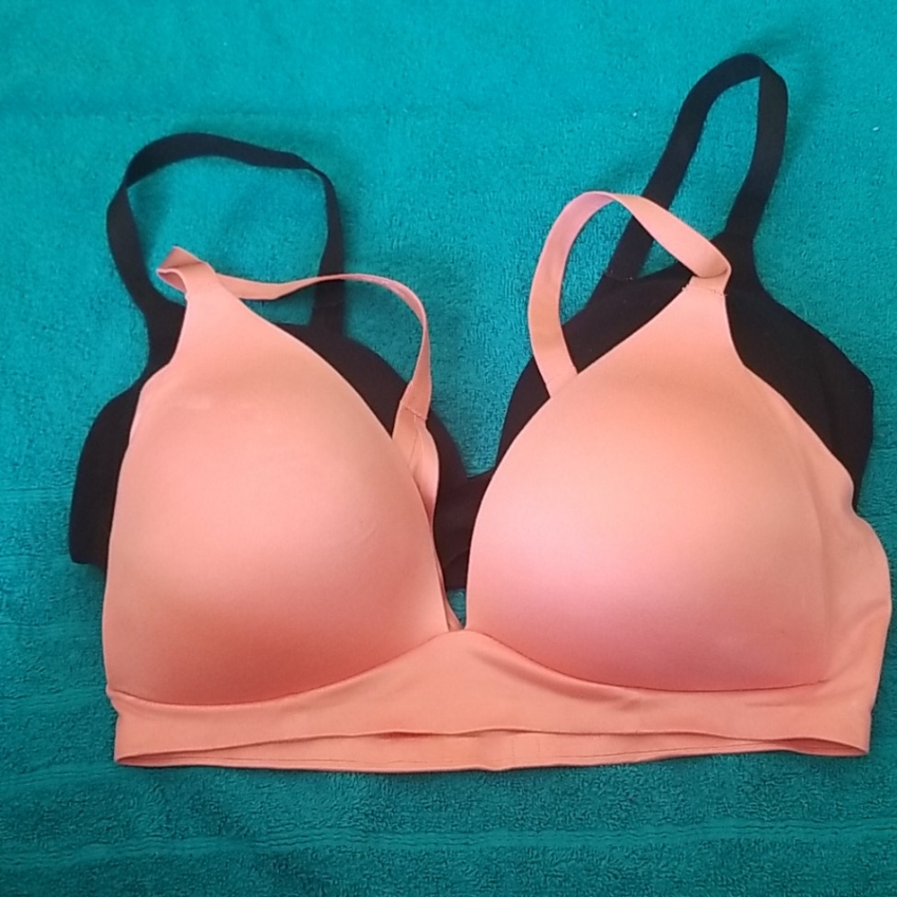 Two wireless Aerie bras